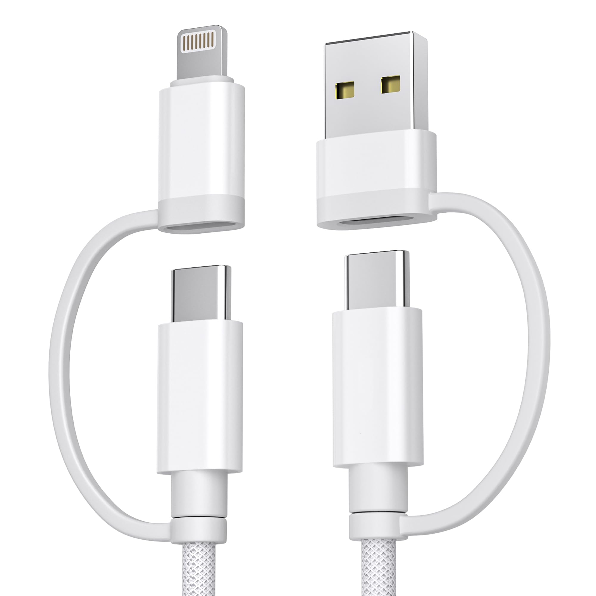 Basesailor for Airpods Pro 3 4 Charging Cable,4 in 1 USB C Cable